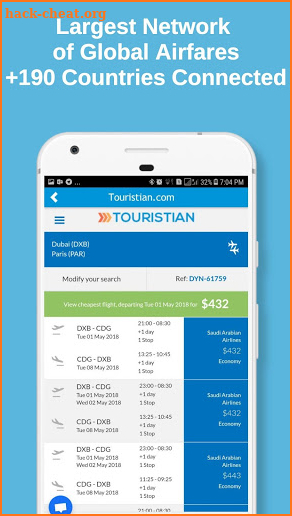 Touristian Hotels, Flights & Cars screenshot