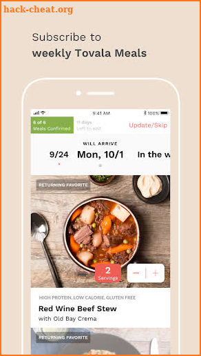 Tovala - Rethink Home Cooking screenshot