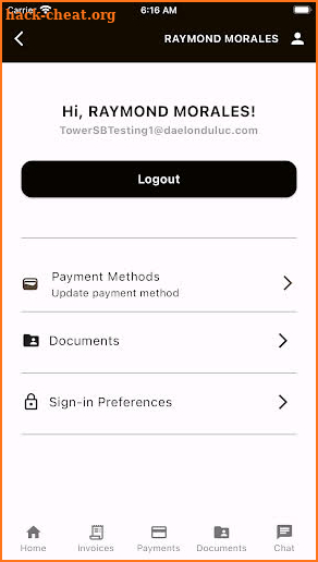 Tower Customer Portal screenshot