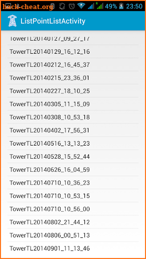 Tower Topography Lines screenshot