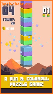 Towersplit: Stack & match colors to score! screenshot