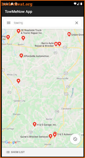 TowMeNow App screenshot