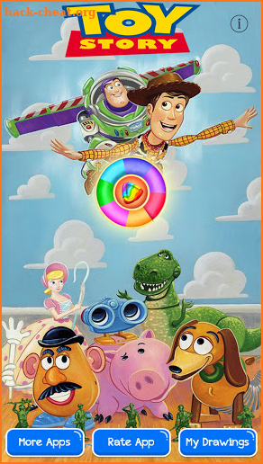 Toy Story coloring cartoon game book screenshot