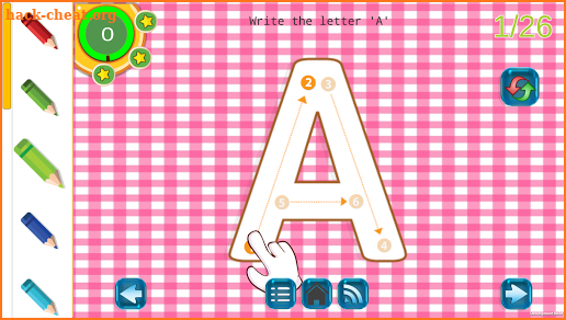 Tracing Letters and Numbers - Preschool free app screenshot