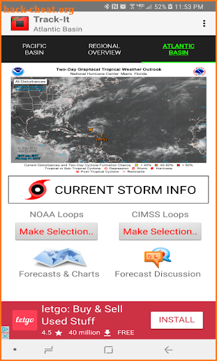 Track-It for Hurricanes screenshot