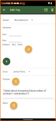 Track My Mileage screenshot