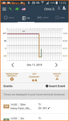 TrackEnsure AOBRD screenshot