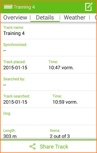 Tracking-Dog screenshot