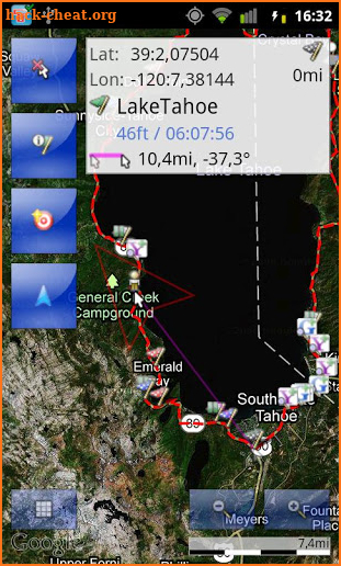 Tracky GPS Navigation +Compass screenshot