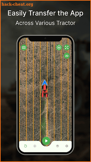 Tractor Field Navigator GPS screenshot