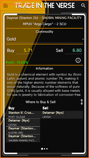 Trade in the Verse screenshot