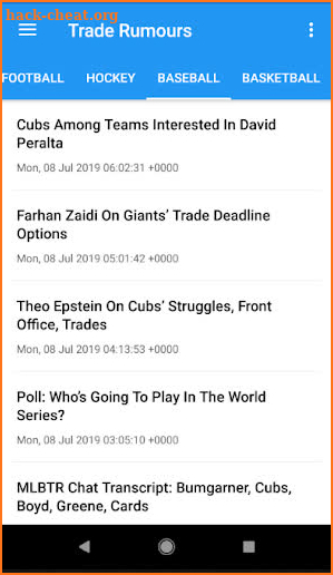 Trade Rumor Mill screenshot