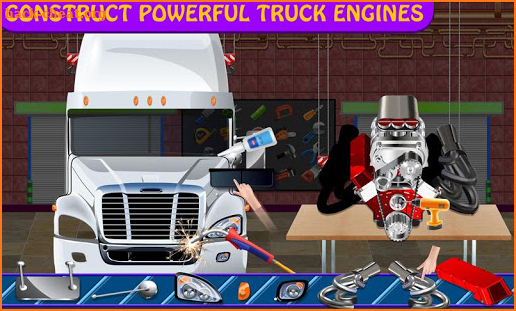 Trailer Truck Builder Factory: Mechanic Garage Sim screenshot