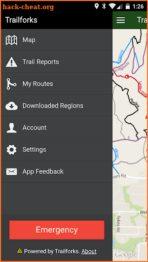 Trailforks screenshot