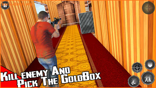 Train Shooting Game: Free Fire Train Gold Robbery screenshot