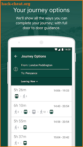 Train tickets, travel & times screenshot