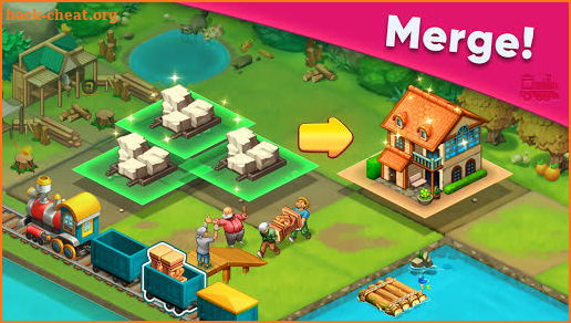 Train town - 3 match merge magic puzzle games screenshot