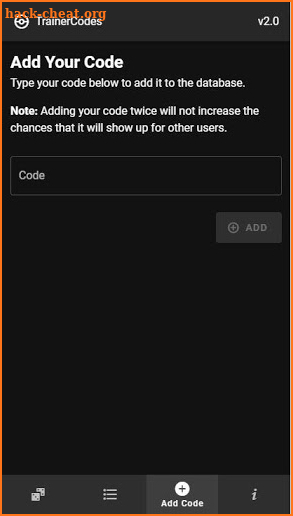 TrainerCodes screenshot