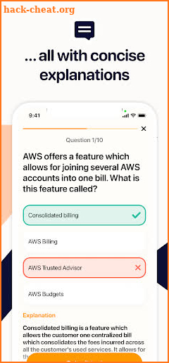 Training for AWS screenshot