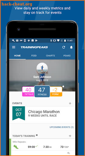 TrainingPeaks screenshot