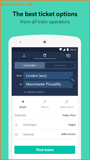 Trainline - Book Cheap National Rail & Bus Tickets screenshot