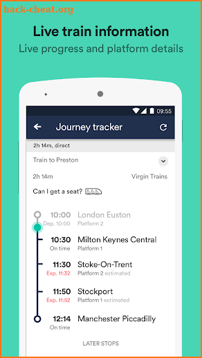 Trainline - Book Cheap National Rail & Bus Tickets screenshot