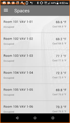 Trane BAS Operator screenshot