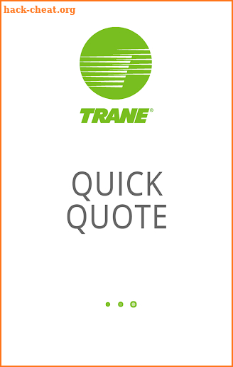 Trane Quick Quote screenshot