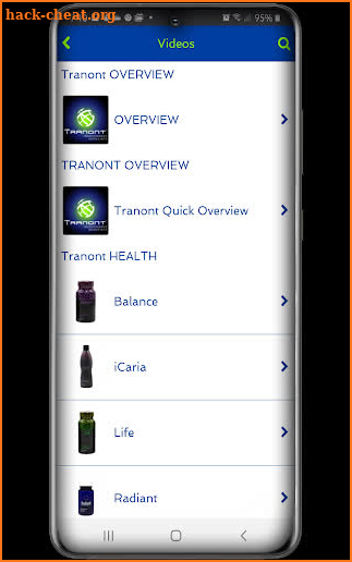 Tranont Independent Associate APP screenshot