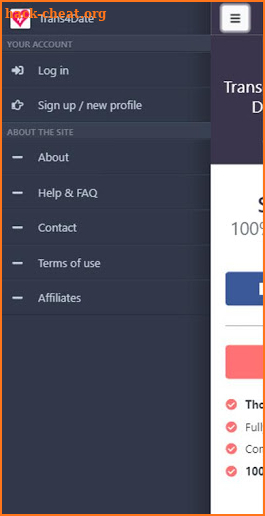 Trans4Date Transgender Dating App screenshot