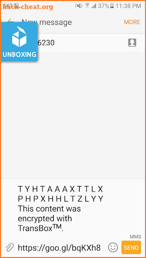 TransBox for direct encryption within other apps. screenshot