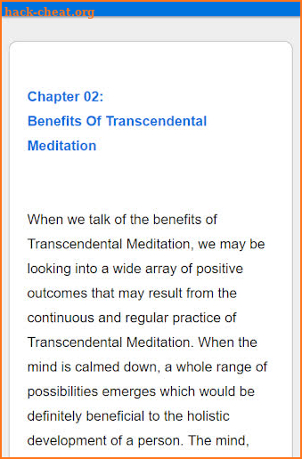 Transcendental Meditation screenshot