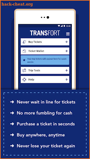 TRANSFORT ETickets screenshot