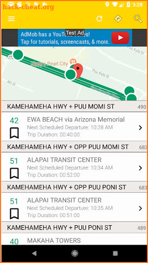 Transit Tracker - Oahu (TheBus) screenshot