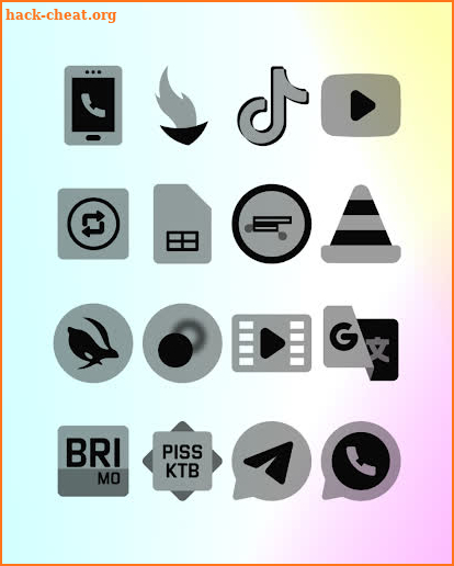 Transparent Black - Icon Pack screenshot