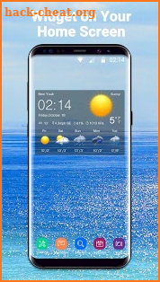 Transparent Clock&Weather Free screenshot