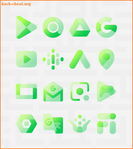 Transparent Green - Icon Pack screenshot