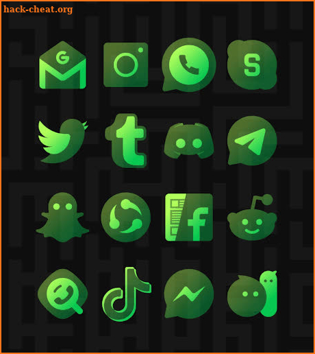 Transparent Green - Icon Pack screenshot