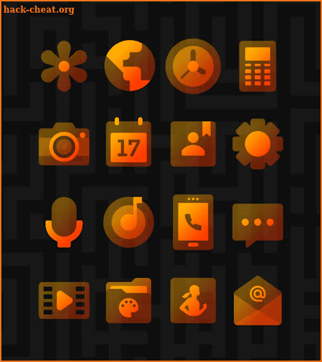 Transparent Orange - Icon Pack screenshot