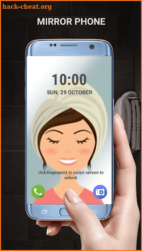 Transparent phone. Livecam Wallpaper screenshot