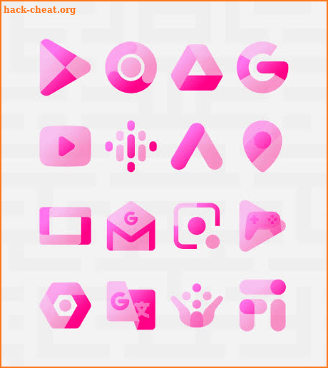 Transparent Pink - Icon Pack screenshot