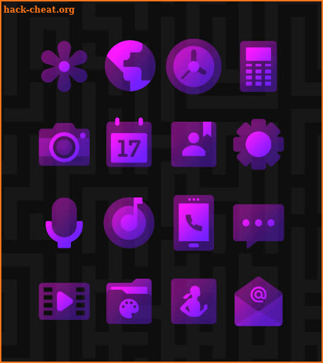 Transparent Purple - Icon Pack screenshot