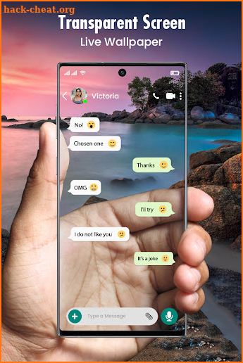 Transparent Screen Live Wallpaper screenshot