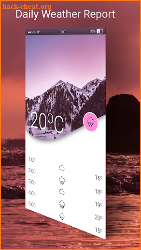 Transparent Weather Widget screenshot