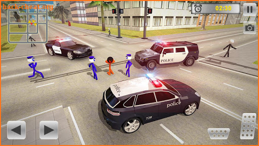 Transport Stickman Prisoner Police Car Chase screenshot