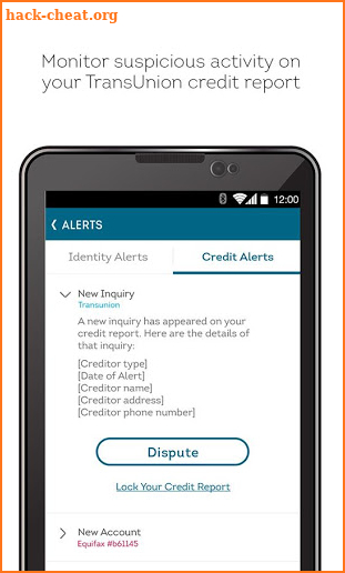 TransUnion TrueIdentity Mobile screenshot