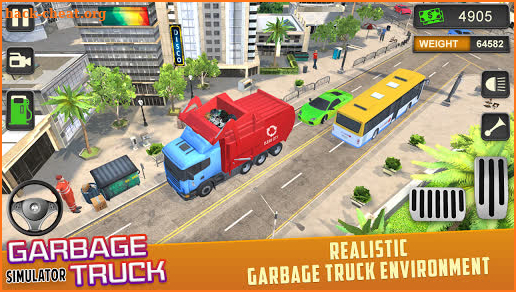 Trash Truck Driving Simulator: Dumping Game screenshot