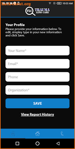 Trauma Lens Care screenshot