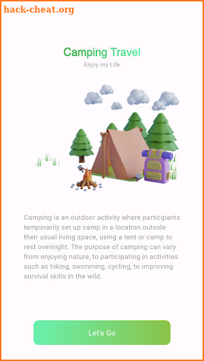 Travel Camping Note screenshot