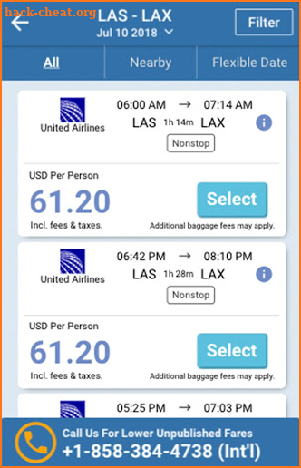 Travelation Flights screenshot